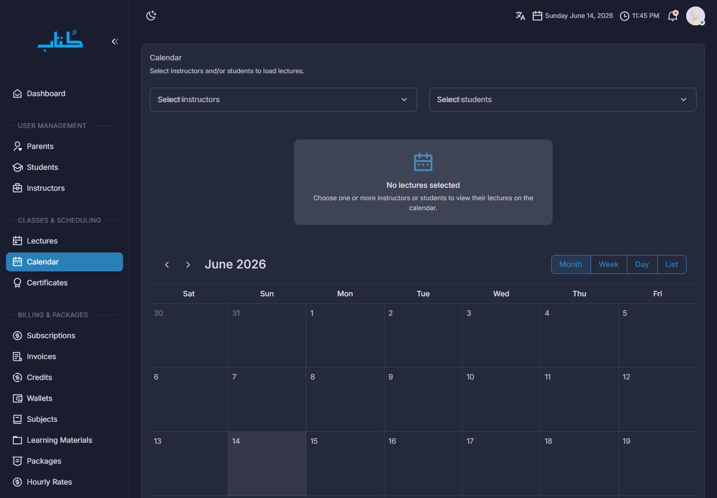 Scheduling & calendar